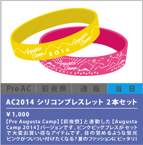 AC2014 シリコンブレスレット2本セット