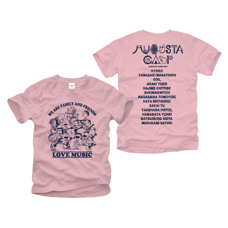 スヌーピーコレクション Tシャツ〜2017ver.〜[ライトピンク]