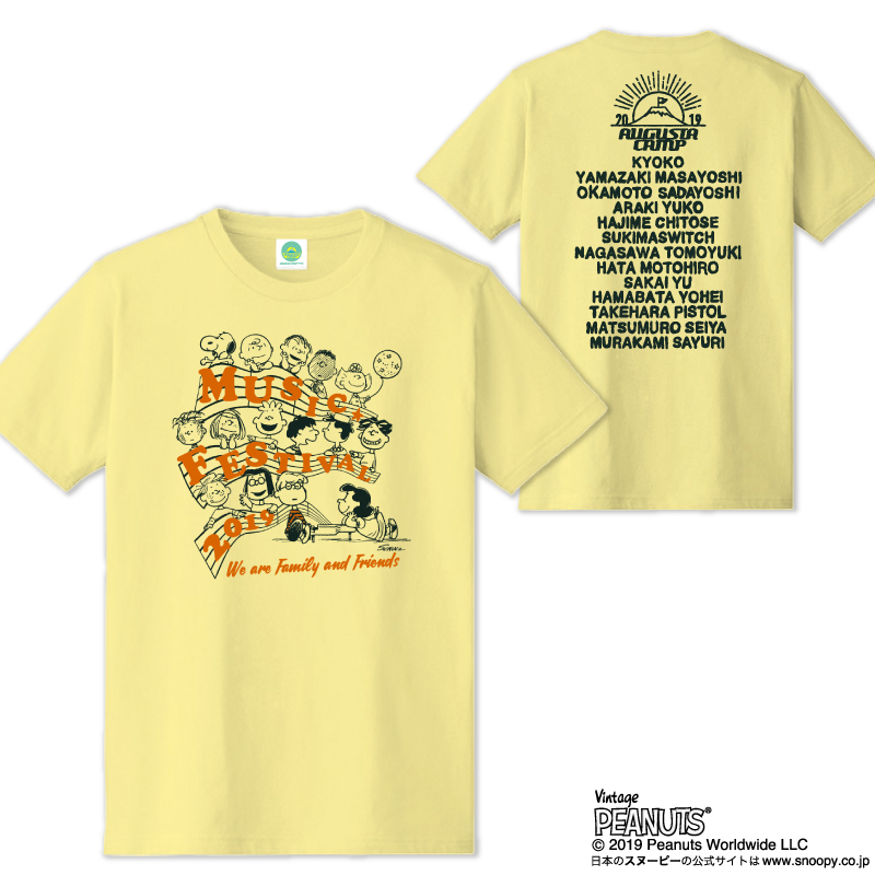 AC2019 Snoopy Collection T-shirt/Light Yellow