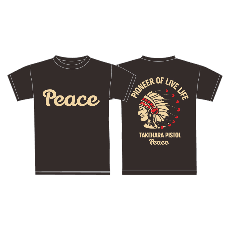 Logo T-shirt [PEACE] Black