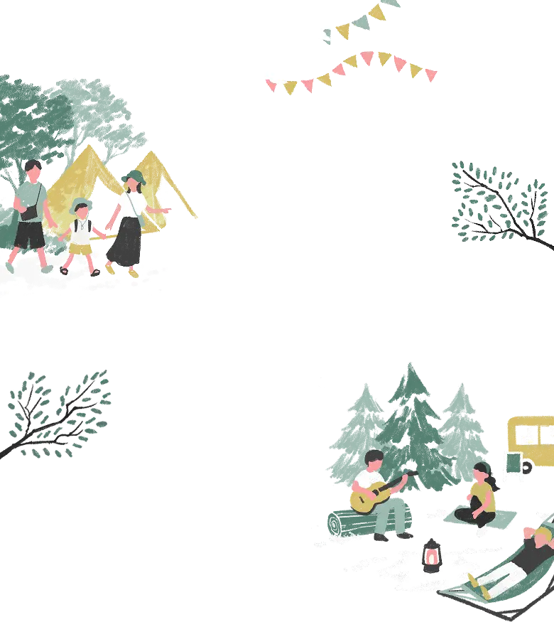キャンプ場の風景
