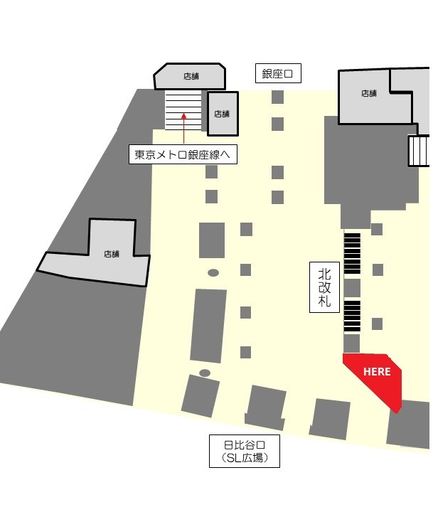 Shimbashi station map